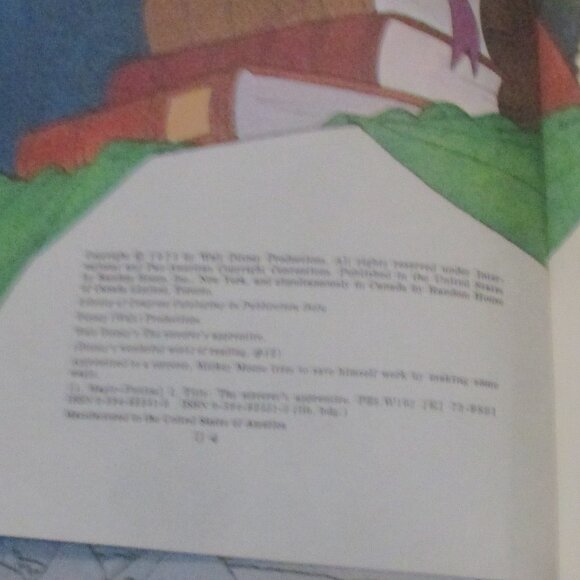 Disney's Sorcerer's Apprentice (Disney's Wonderful World of Reading, 1973) Book - Picture 2 of 4